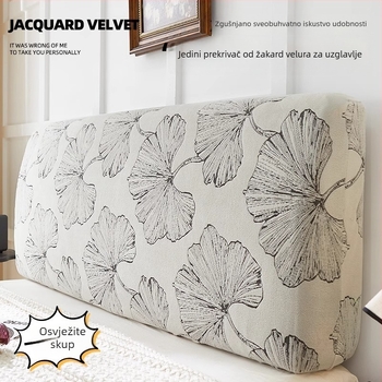 Navlaka za noćni pano kreveta, jacquard baršun, univerzalna prilagodljivost, zaštita naslona, zaštita od prašine, Wan'erfang, Ins stil