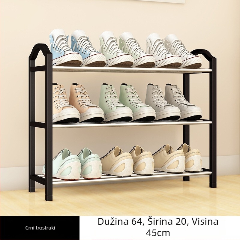 Stalak za cipele, metalni, modularan od dva do sedam slojeva, model XXJ, marka Yaruifan, stil modernog minimalističkog stila