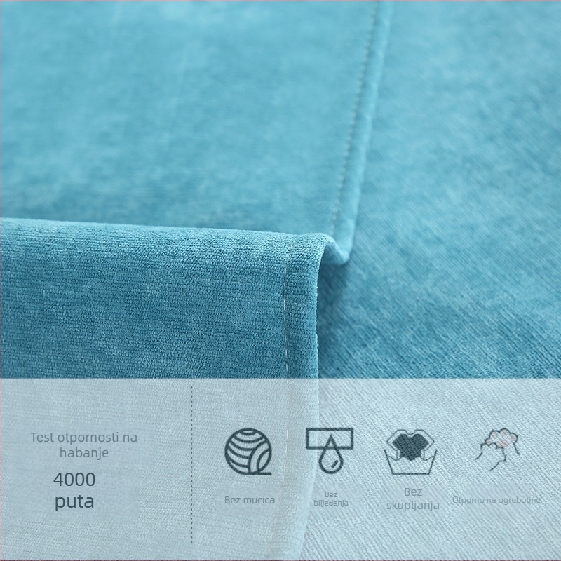 Chenille navlaka za kauč s tri sjedala i chaise, univerzalna za sve sezone, odvojiva i periva, protuklizna, otporna na ogrebotine od mačaka, minimalistički modern stil