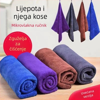 Liza Nano ručnik za frizerski salon s graviranim logom, 170–200 g, superfinom vlaknom, rub s kukom, prilagodljiv