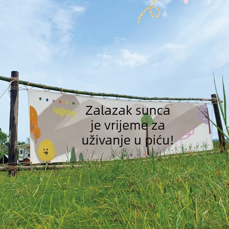 Geometrijski apstraktni goblen banner za kampiranje na otvorenom i grupne aktivnosti u domu, luksuzna atmosfera, prilagodljiv poliester zidni tekstil, pravokutni oblik, digitalni toplinski prijenos, Stil Novi Kineski