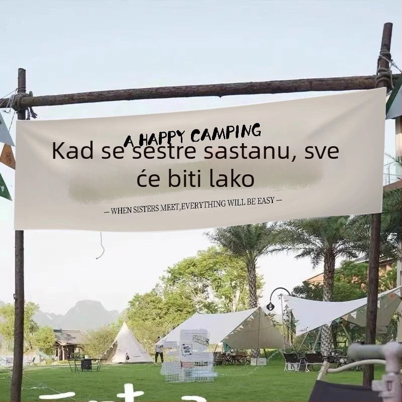 Geometrijski apstraktni goblen banner za kampiranje na otvorenom i grupne aktivnosti u domu, luksuzna atmosfera, prilagodljiv poliester zidni tekstil, pravokutni oblik, digitalni toplinski prijenos, Stil Novi Kineski