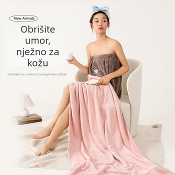 Novi ručnik od Coral fleecea za kupaonicu za žene i parove — brzo sušenje, visoka apsorpcija vode, bez vlakanja, velikog formata