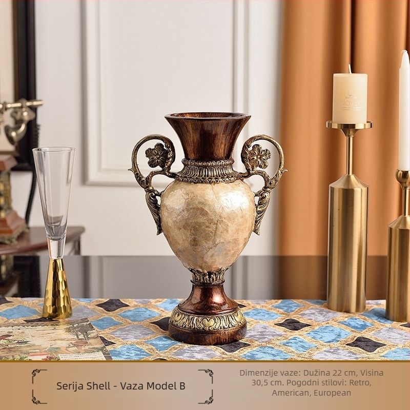 Europski stil pladanj za voće od smole s kompletnim setom kutije za maramice, mogućnost prilagodbe