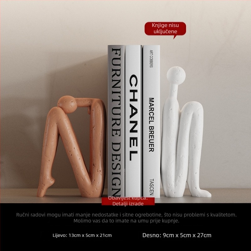 Keramička apstraktna geometrijska figura skulptura – jednostavan moderni dizajn, marka Craftsman Thirteen (kod obrta 553186337)