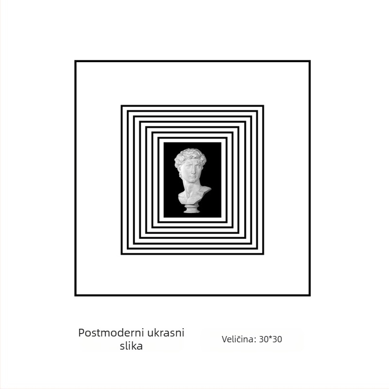 Keramička apstraktna geometrijska figura skulptura – jednostavan moderni dizajn, marka Craftsman Thirteen (kod obrta 553186337)