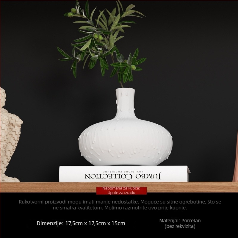 Keramička apstraktna geometrijska figura skulptura – jednostavan moderni dizajn, marka Craftsman Thirteen (kod obrta 553186337)