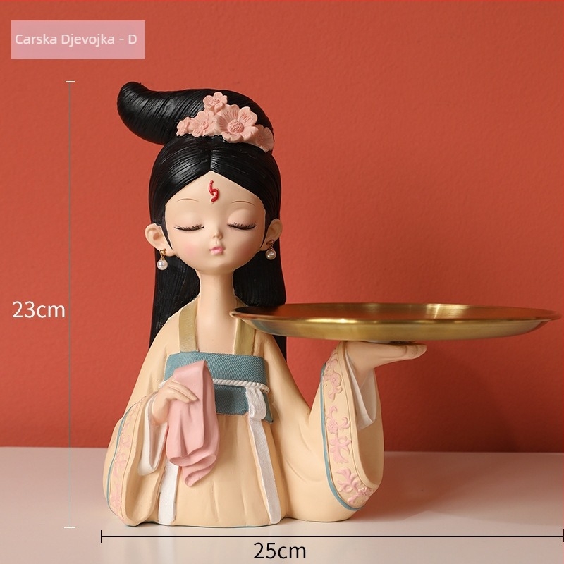 Držač ključeva u kineskom stilu od smole, lakirana površina, prilagodljiv