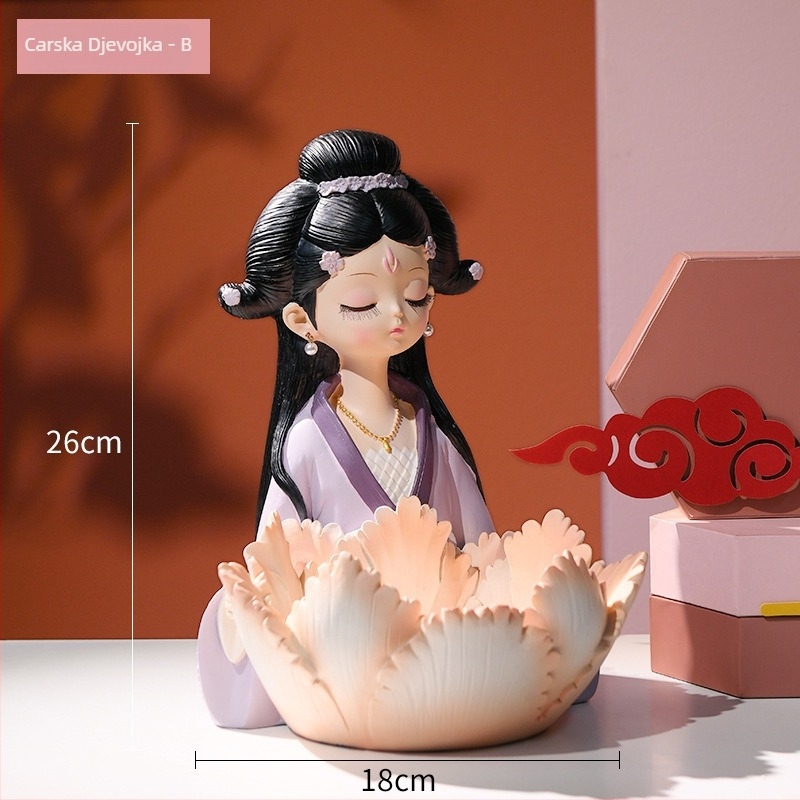 Držač ključeva u kineskom stilu od smole, lakirana površina, prilagodljiv