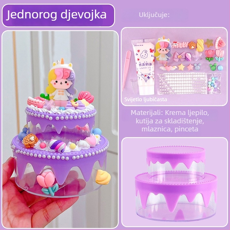 DIY kutija za pohranu kolača za dječje edukativne rukotvorine, ručni ukrasi, roditelj-dijete kreativna aktivnost (DIY dodaci za nakit • Materijal: Drugo • Proljeće 2023)