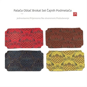 Aksesoari za čajnu ceremoniju - platnena tkanina, otisnut logotip; marka Goodnight; pakiranje u OPP vrećicu; težina 9 g.