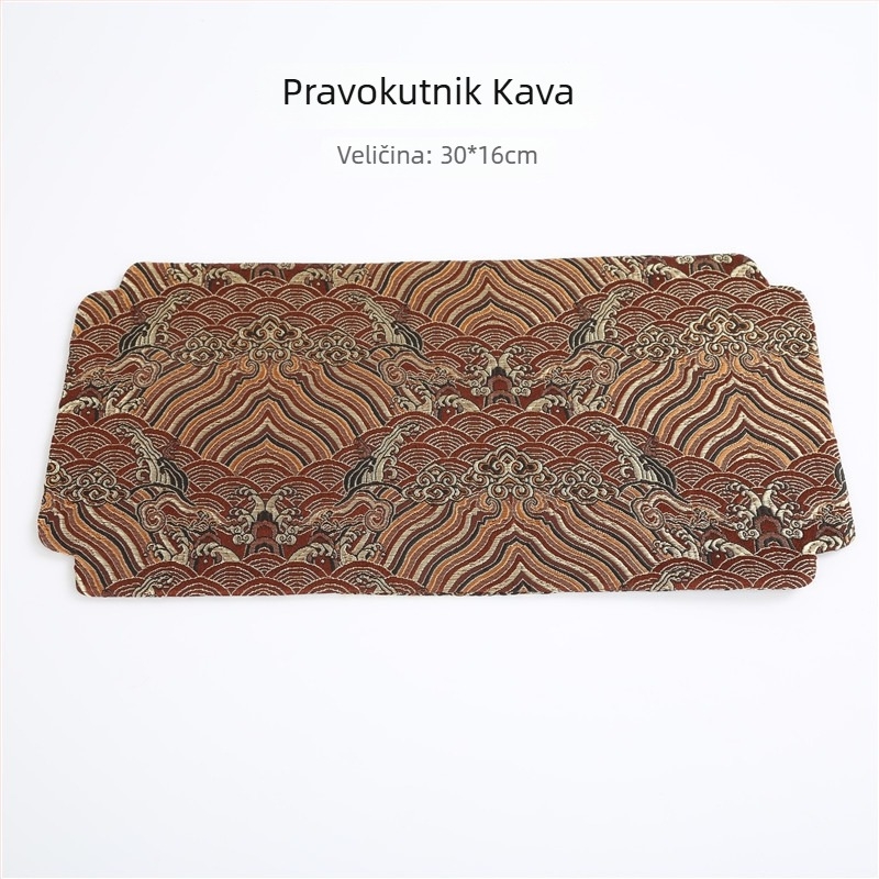 Aksesoari za čajnu ceremoniju - platnena tkanina, otisnut logotip; marka Goodnight; pakiranje u OPP vrećicu; težina 9 g.