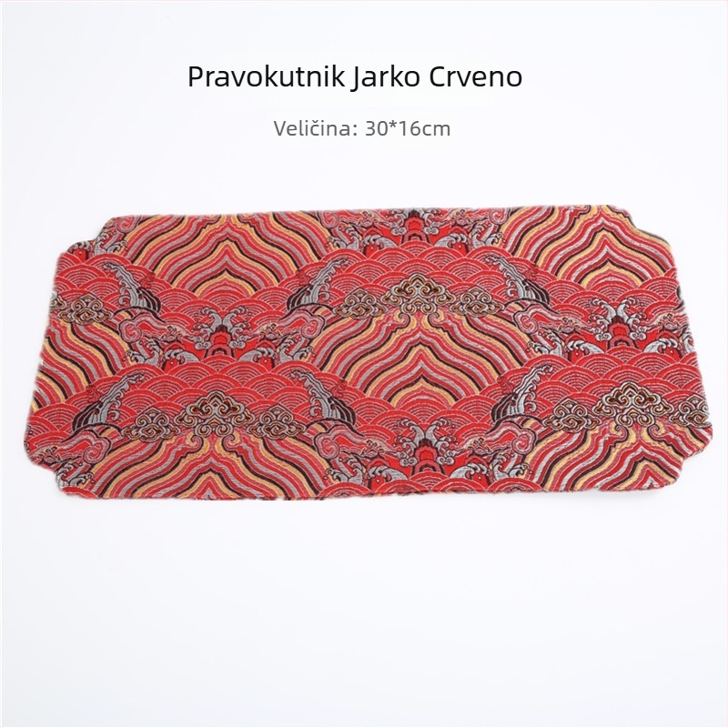 Aksesoari za čajnu ceremoniju - platnena tkanina, otisnut logotip; marka Goodnight; pakiranje u OPP vrećicu; težina 9 g.