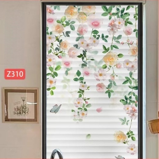 Folia za privatnost prozornog stakla – matirani prugasti uzorak, samolepljiva PVC, moderni jednostavni stil, za dnevni boravak, spavaću sobu, kupaonu