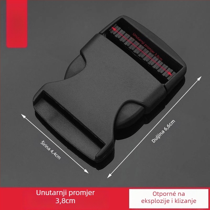 Debeli plastični kopča za ruksake i torbe — podesiva, gradski stil, dodatak za prtljagu (Brand: Friendly, Materijal: Plastika, Izlazak: proljeće 2025)