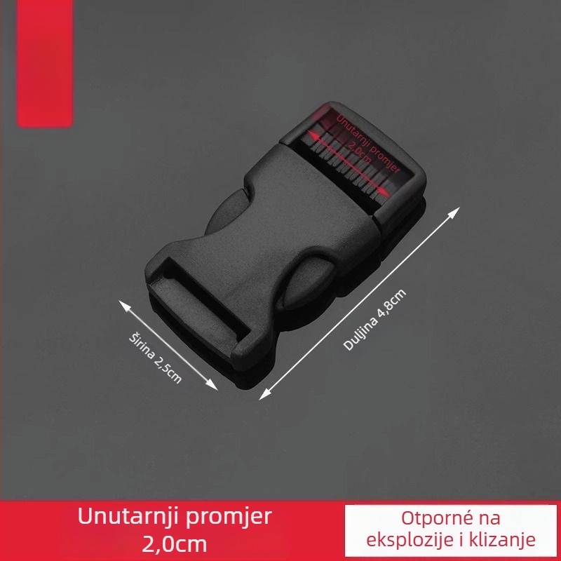 Debeli plastični kopča za ruksake i torbe — podesiva, gradski stil, dodatak za prtljagu (Brand: Friendly, Materijal: Plastika, Izlazak: proljeće 2025)