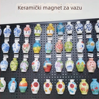 Keramička magnetska vaza, magnetski frižider, moderni minimalistički stil, otporno pakiranje na udarce