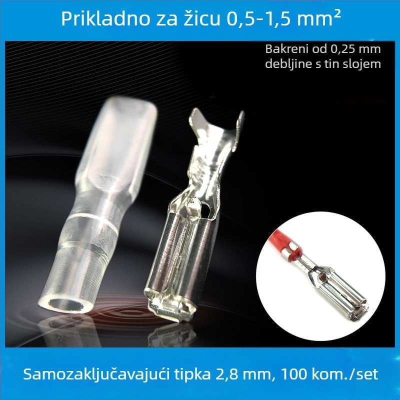 Slot Link LED konektor plug/socket, model 1, kontakti od bakra pocinčeni, izolacijski omotač