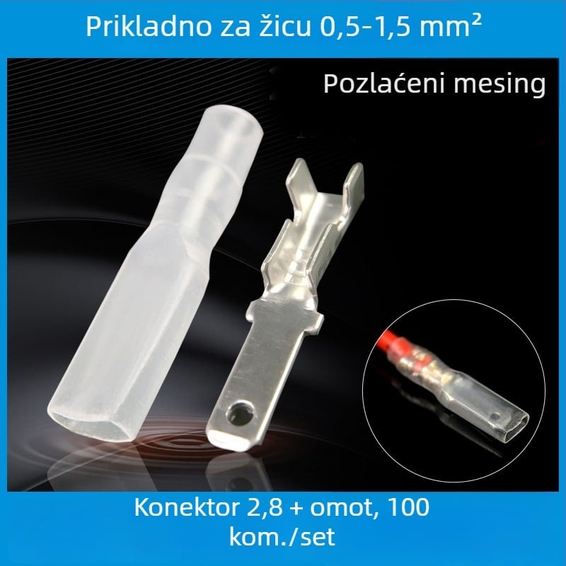 Slot Link LED konektor plug/socket, model 1, kontakti od bakra pocinčeni, izolacijski omotač