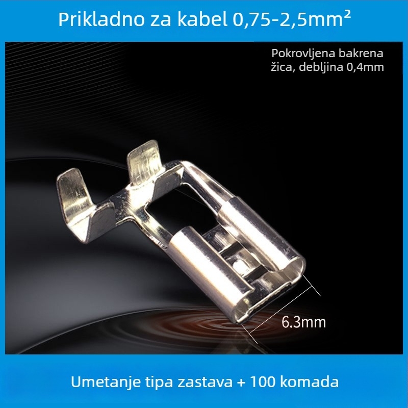Slot Link LED konektor plug/socket, model 1, kontakti od bakra pocinčeni, izolacijski omotač