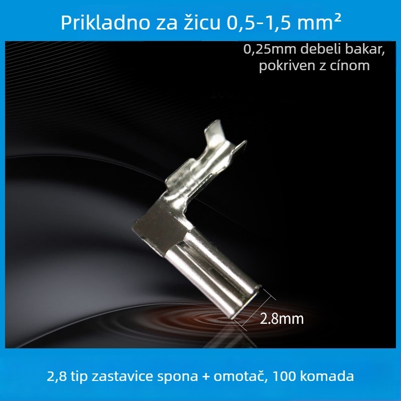 Slot Link LED konektor plug/socket, model 1, kontakti od bakra pocinčeni, izolacijski omotač