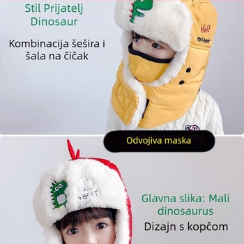 Dječja zimska kapa Lei Feng s integriranom maskom i šalom