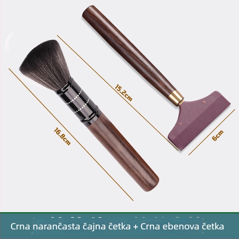 Set dodataka za čajnu ceremoniju: silikonski dozator vode, četka od masivnog drveta za čišćenje, pladanj za čaj i vodena ploča, moderni minimalistički stil, lansiran 2023.
