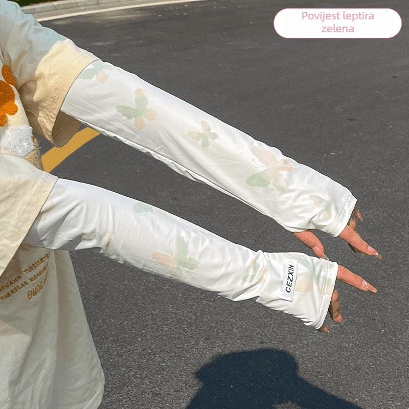 Ice Silk rukavi za sunčevu zaštitu, unisex, dugi, podesivi, široki kroj, za vožnju i biciklizam