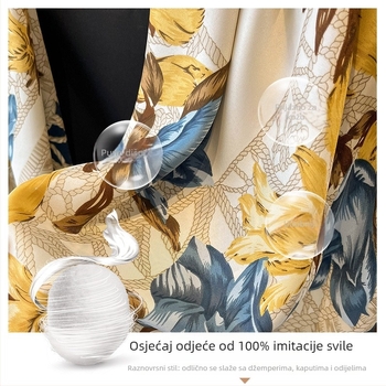 City Show poliester šal – licencirana privatna etiketa, pogodna za zimu, proljeće i jesen; mogućnost prilagođavanja; izlazak jeseni 2022