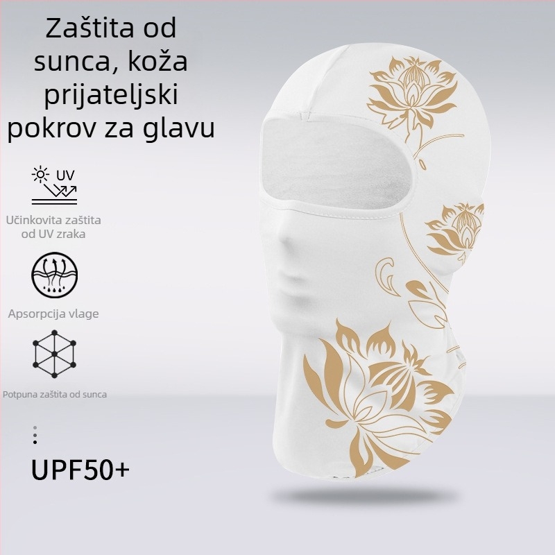 Sportska kapa i marama za glavu – prugasta, Spandex/Lycra, tiskani logo, Unisex, za vanjsku upotrebu