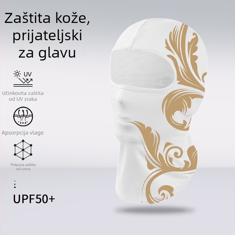 Sportska kapa i marama za glavu – prugasta, Spandex/Lycra, tiskani logo, Unisex, za vanjsku upotrebu