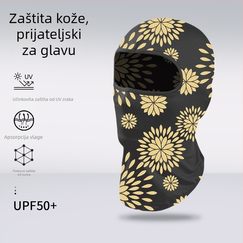Sportska kapa i marama za glavu – prugasta, Spandex/Lycra, tiskani logo, Unisex, za vanjsku upotrebu