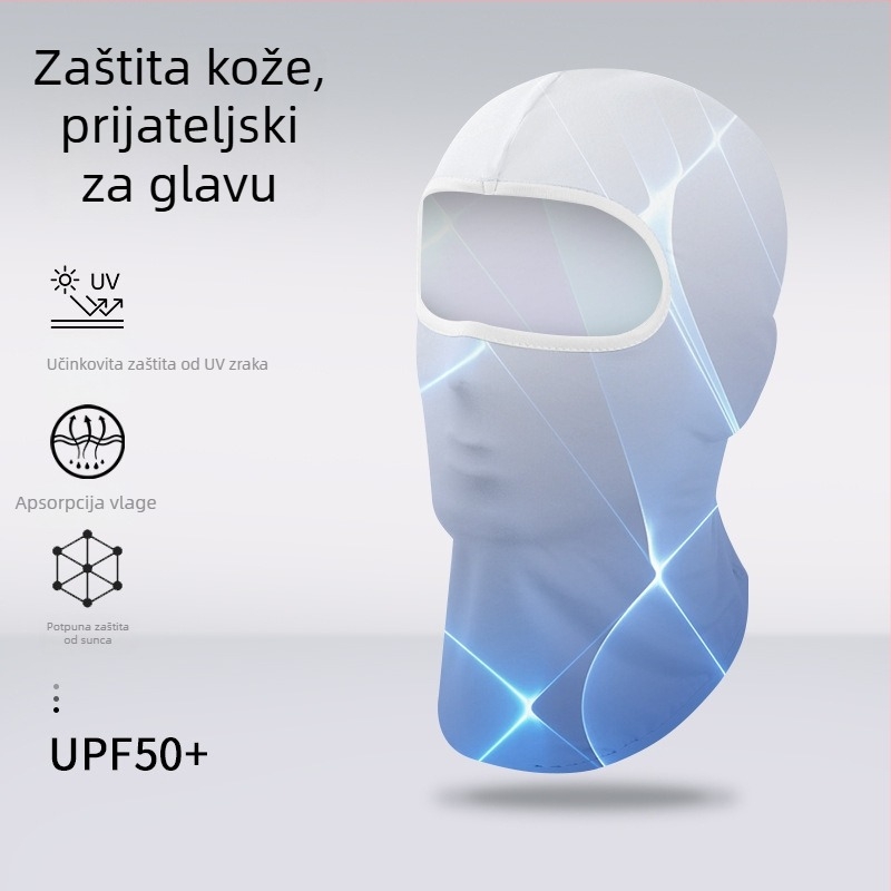 Sportska kapa i marama za glavu – prugasta, Spandex/Lycra, tiskani logo, Unisex, za vanjsku upotrebu