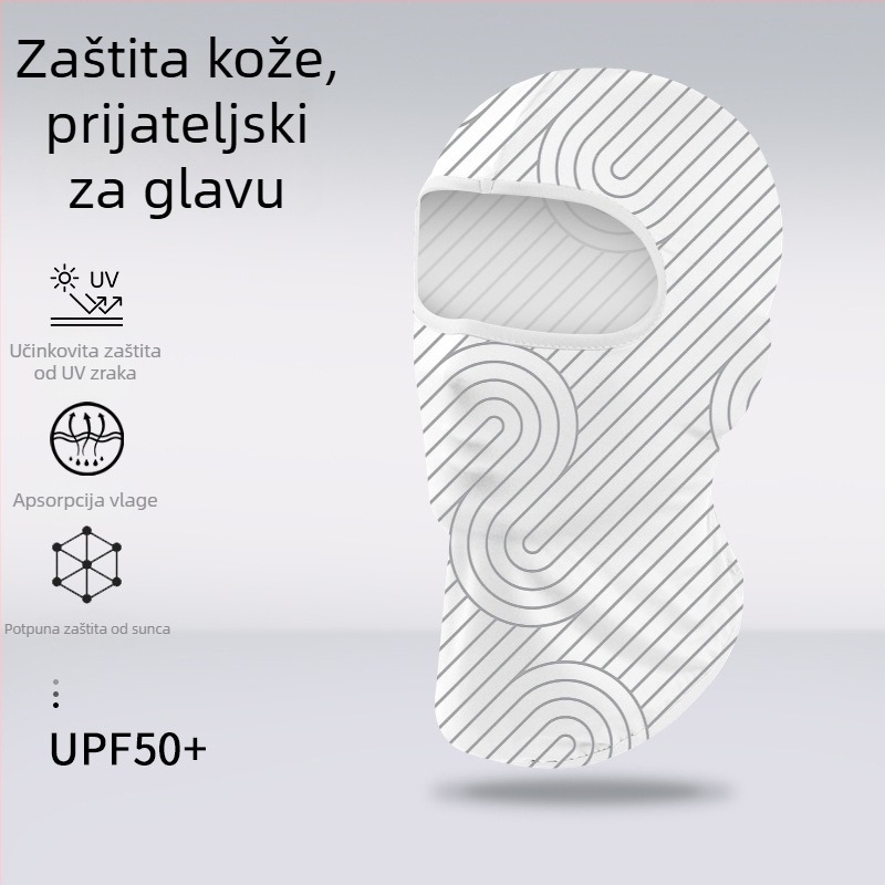 Sportska kapa i marama za glavu – prugasta, Spandex/Lycra, tiskani logo, Unisex, za vanjsku upotrebu