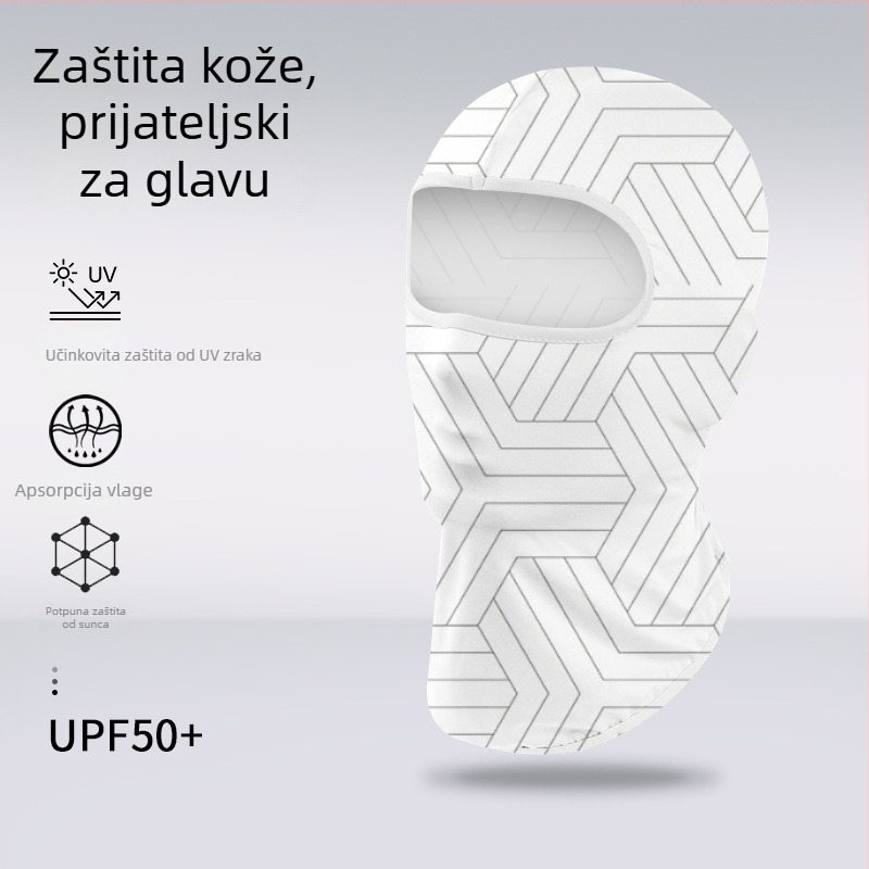 Sportska kapa i marama za glavu – prugasta, Spandex/Lycra, tiskani logo, Unisex, za vanjsku upotrebu