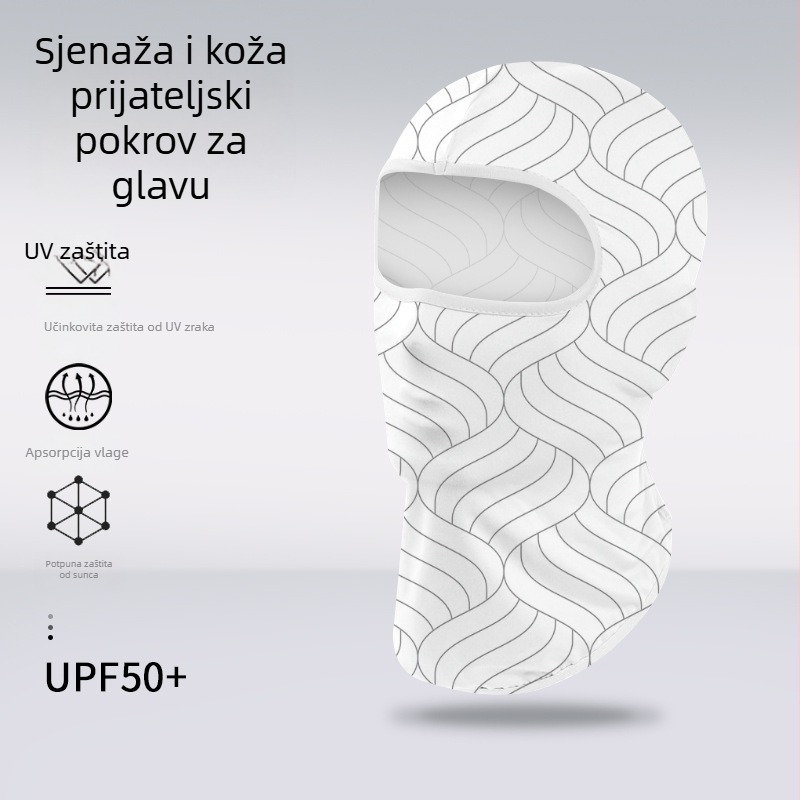 Sportska kapa i marama za glavu – prugasta, Spandex/Lycra, tiskani logo, Unisex, za vanjsku upotrebu