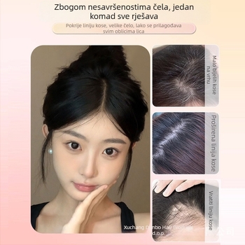 Perika s osam karaktera fringeom, šikim pramenom, dodaje volumen na vrhu, svilenkaste vlasi, mehanička obrada