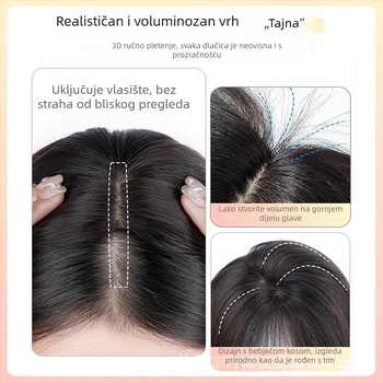 Perika s osam karaktera fringeom, šikim pramenom, dodaje volumen na vrhu, svilenkaste vlasi, mehanička obrada