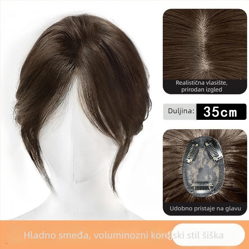 Perika s osam karaktera fringeom, šikim pramenom, dodaje volumen na vrhu, svilenkaste vlasi, mehanička obrada