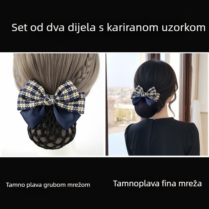 Mesingova štipaljka za kosu s mrežastim dizajnom i okretanjem kliješta, wolframov legura umetak, pastoralni stil, svježi i slatki, proljeće 2025