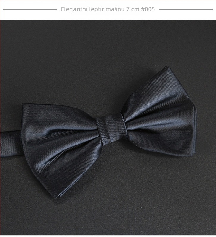 Leptir mašna i cvijet revera • poliester vlakno, Jacquard tkanina, jednobojno, unisex, ravni vrh