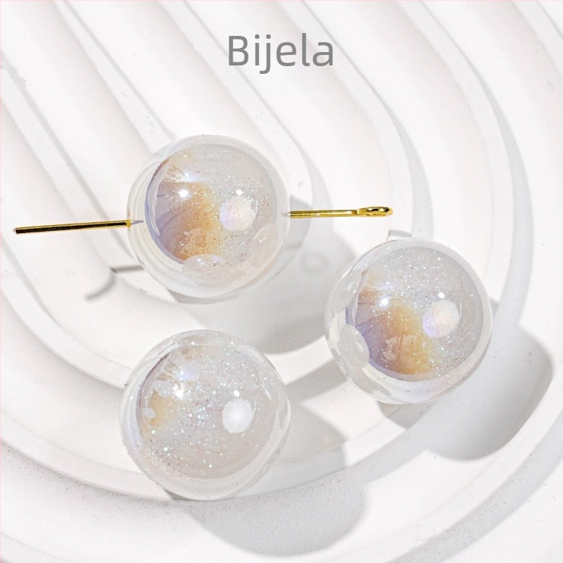 Mermaid 16 mm okrugle perle za DIY nakit – perle s rupom, 20–50 komada, 6 mm perle za narukvicu