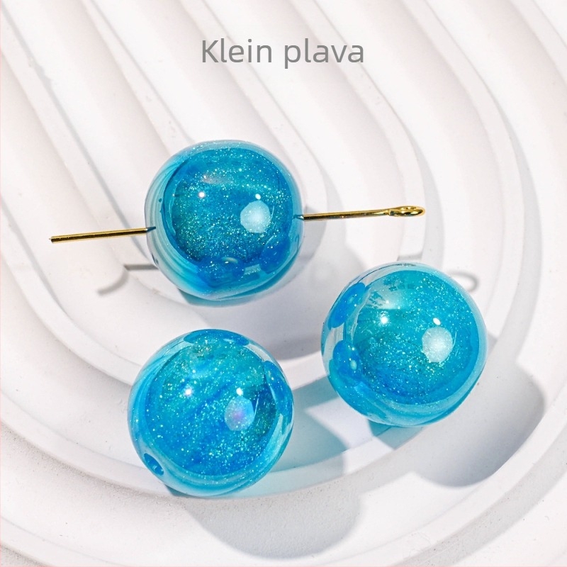 Mermaid 16 mm okrugle perle za DIY nakit – perle s rupom, 20–50 komada, 6 mm perle za narukvicu