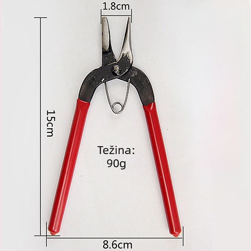 Mini metalne klešte za ručne alate s elektroplatiranim završetkom, diagonali rezni rubovi i igličasti vrhovi, mogućnost bušenja
