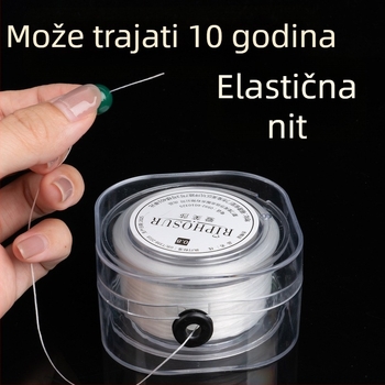Aifsa elastična niti za narukvicu — plosnata svila za navijanje perlica, DIY materijal, otporan na habanje, prilagodljiv (2025)