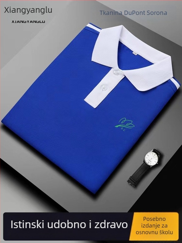 Set školske uniforme za osnovnu školu za jesen i zimu: jakna s dugim rukavima, zimski komplet, zimske hlače, ljetni komplet s kratkim rukavima i hlače – unisex, premium izdanje