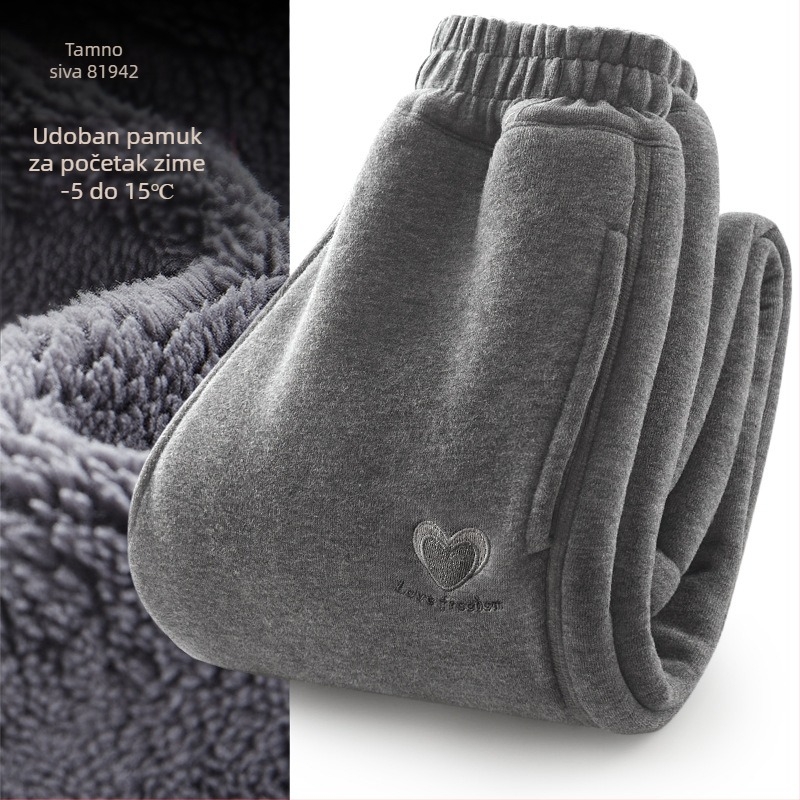 Dječje casual hlače za djevojčice, najlon s flis podstavom, 87,9% najlon, elastični pojas, za dob 3–8 godina, proljeće i jesen