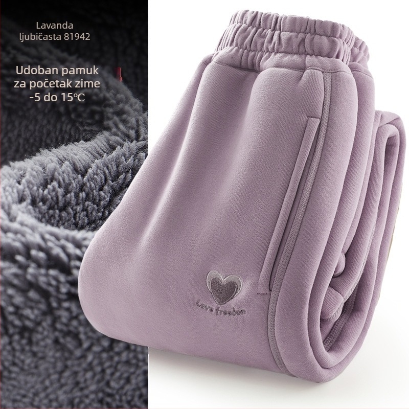 Dječje casual hlače za djevojčice, najlon s flis podstavom, 87,9% najlon, elastični pojas, za dob 3–8 godina, proljeće i jesen