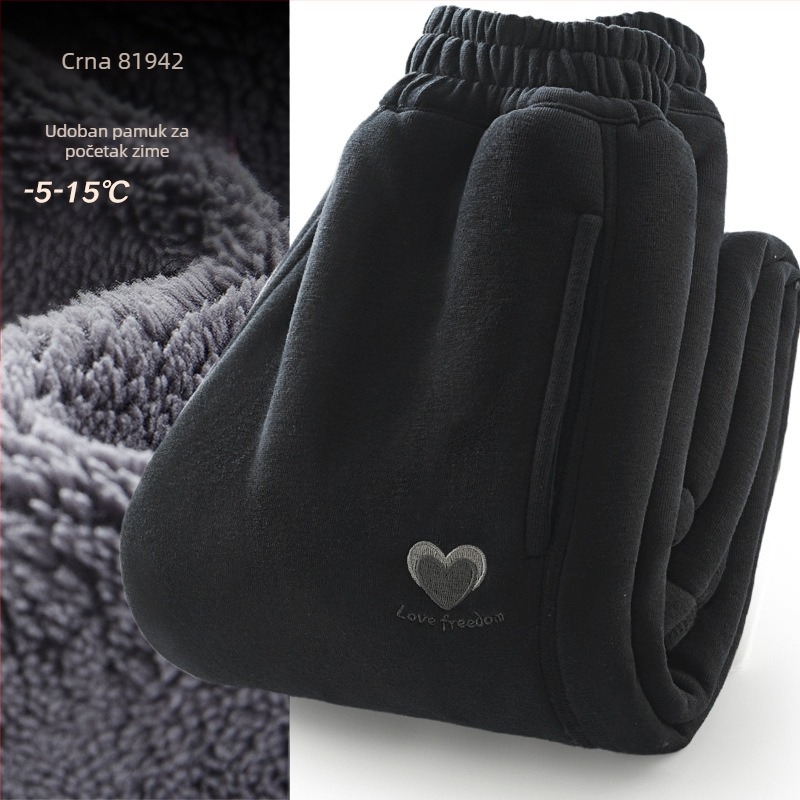 Dječje casual hlače za djevojčice, najlon s flis podstavom, 87,9% najlon, elastični pojas, za dob 3–8 godina, proljeće i jesen