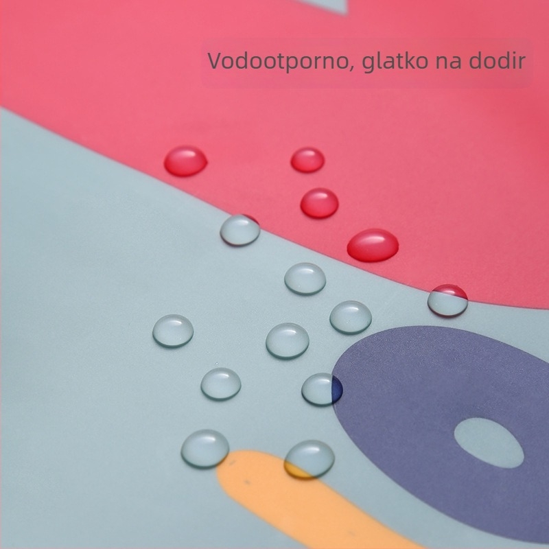Vodootporna bebina kragna u vestnom stilu, PEVA materijal, za djecu od 0 do 6 godina, uzorci: životinje, crtani likovi, slova